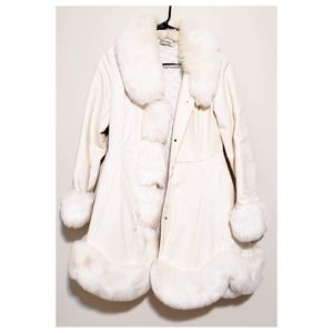 Christina Snow White Faux Fur Winter Coat